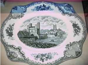 johnson bros england - old britain castles platter plates - $40 thumbnail 4