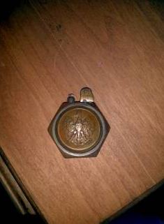 wwi trench art lighter. rare! eagle crest. usa. must see! - $125 thumbnail 2
