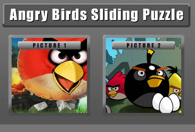 Angry Birds Sliding Puzzle