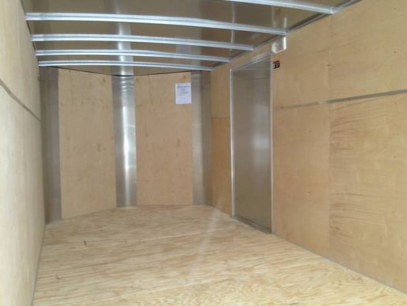 new 7x16 v-nose charcoal enclosed trailer - $4,750 thumbnail 3