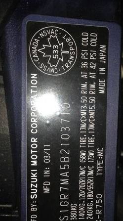 2011 suzuki gsxr 750 c spec - $5,500 thumbnail 4