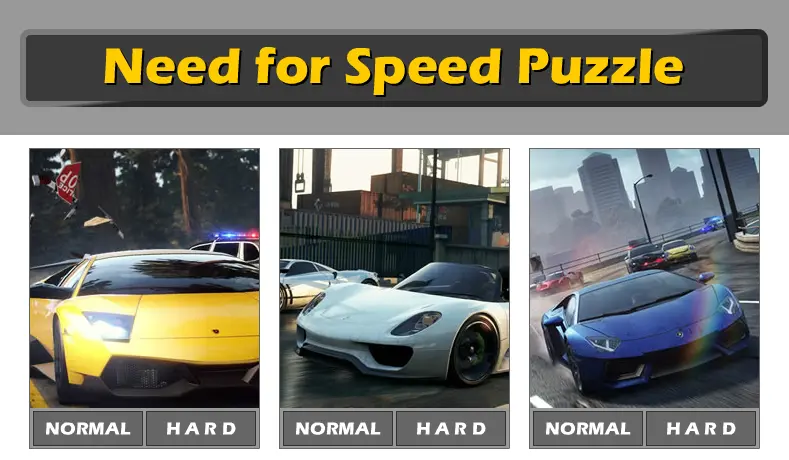 Need for Speed Puzzle