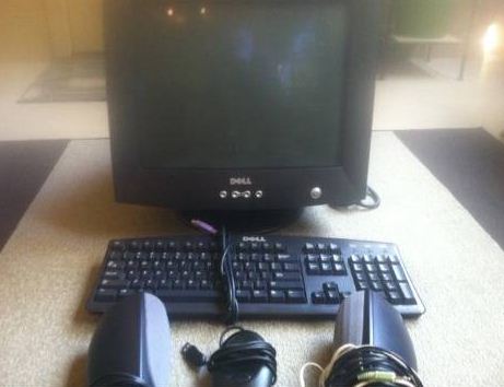 16" dell monitor, key board, etc.... - $35 thumbnail 2