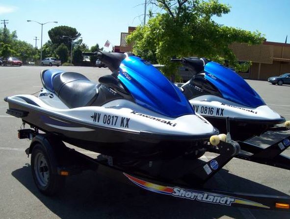 like new 2007 kawasaki jetskis on a double trailer - $12,500 thumbnail 2