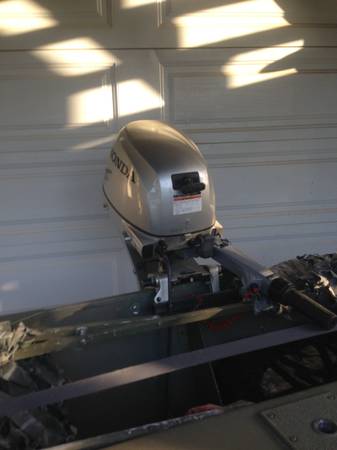 fisher 1448aw 14 foot with honda engine - $4,500 thumbnail 2