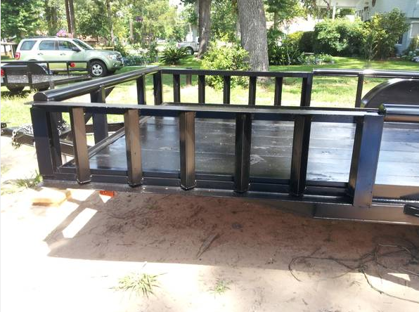 2013 16' x 82" pipe top tandem axle trailer with built in ramps!! - $1,295 thumbnail 2